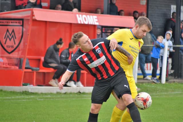 AFC Mansfield chucked it away at the death. Pic by Peter Craggs.