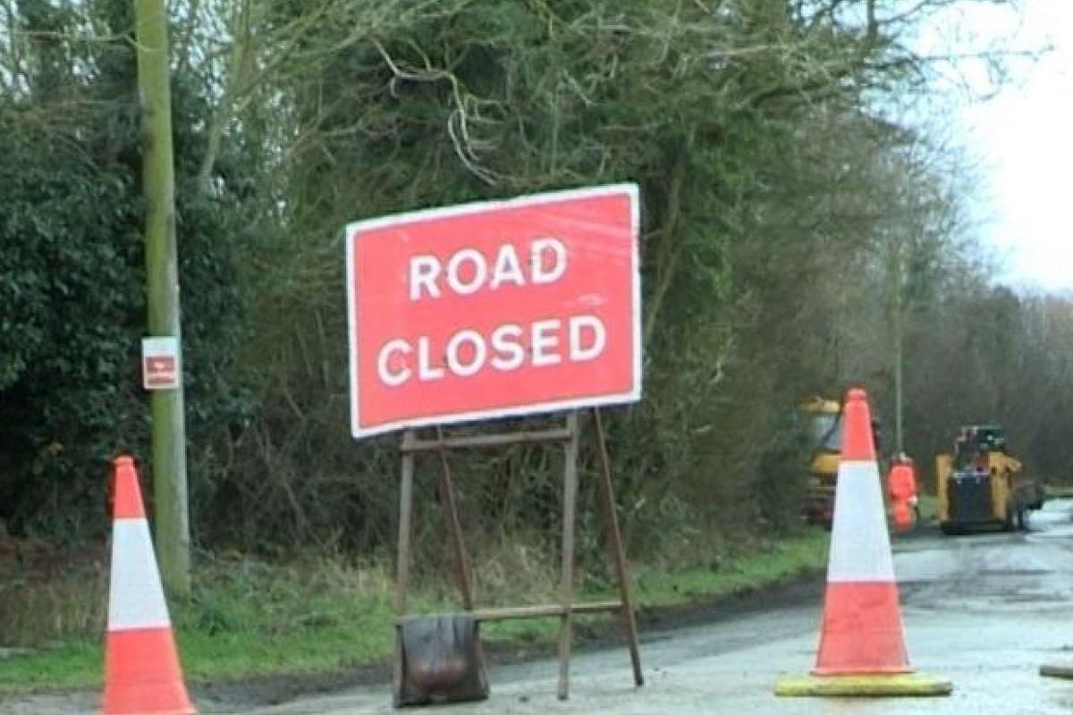 Aktuelle und geplante Straßensperrungen in Mansfield, Kirkby ...
