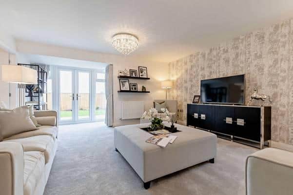 The living room in the Edlingham style showhome