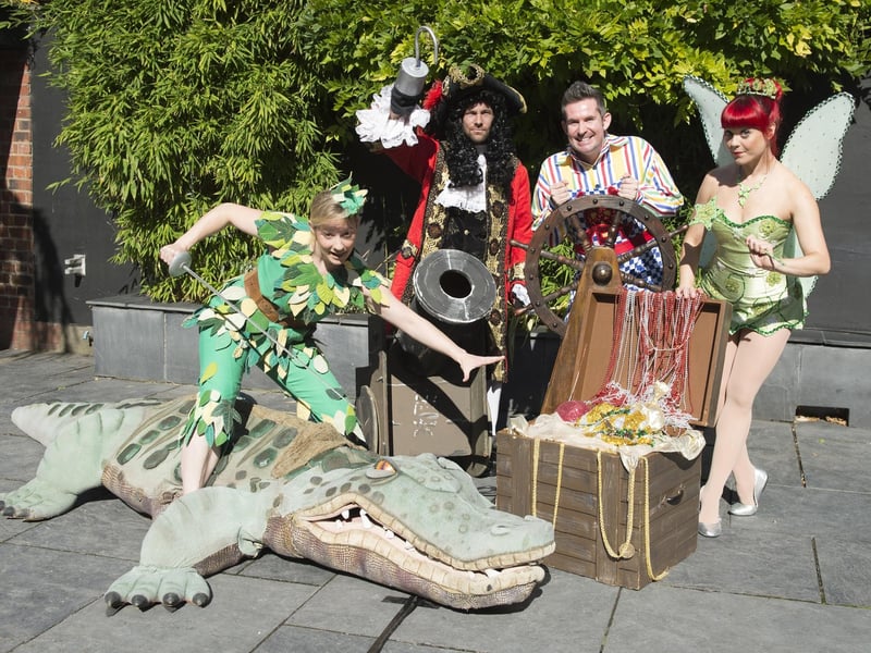 Mansfield Palace Theatre's pantomime for 2016. Peter Pan stars Jessica Punch as Peter Pan, Marc Baylis as Captain Hook, Adam Moss as Smee and Holly Atterton as Tinker Bell.