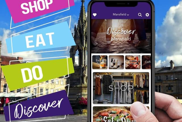 The new Mansfield Discover app, which launches this Easter weekend.
