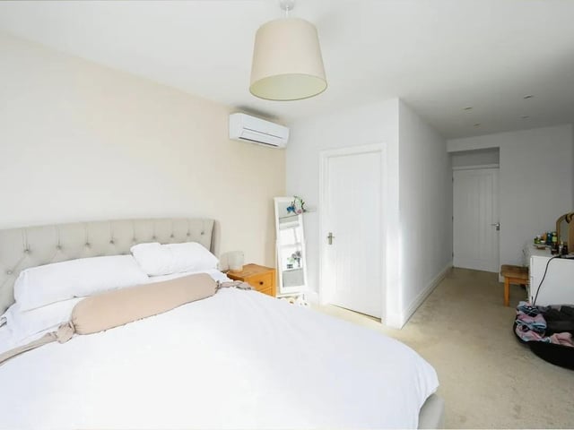 One of the spacious double bedrooms in the property.