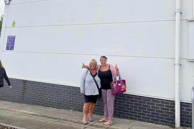 Debra Morley with her niece Charlotte Moon at YourSpace in Mansfield.