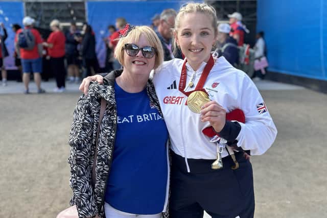 Rosie Davies in Paris with her daughter, Charlotte Henshaw.