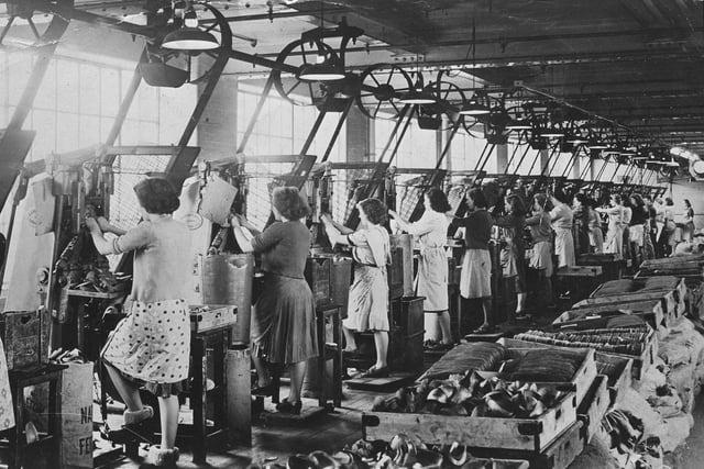 Mansfield Fairbrothers Factory Moulding Room.