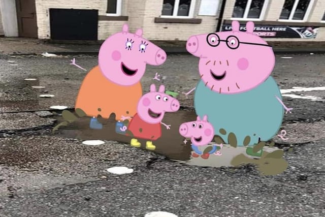 Peppa Pig and her family made an appearance.