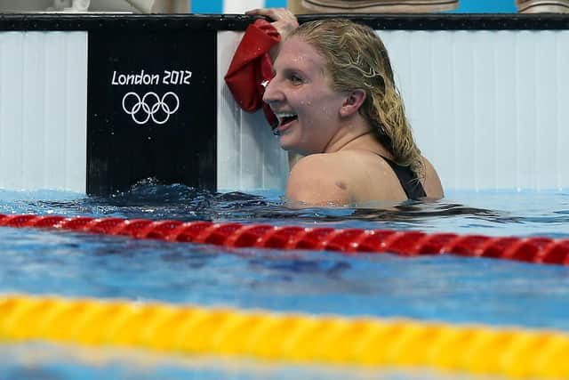 Becky Adlington after her heat in the London Olympics in 2012