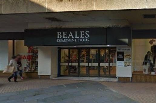 Beales in happier times - open to shoppers.