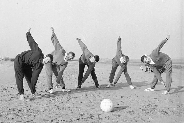 Stags training at Skegness in 1967.
