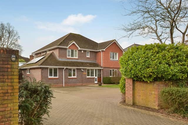 This five bedroom detached house in Emsworth Road, Warblington, is on the market for £800,000. It is listed by Fine and Country.