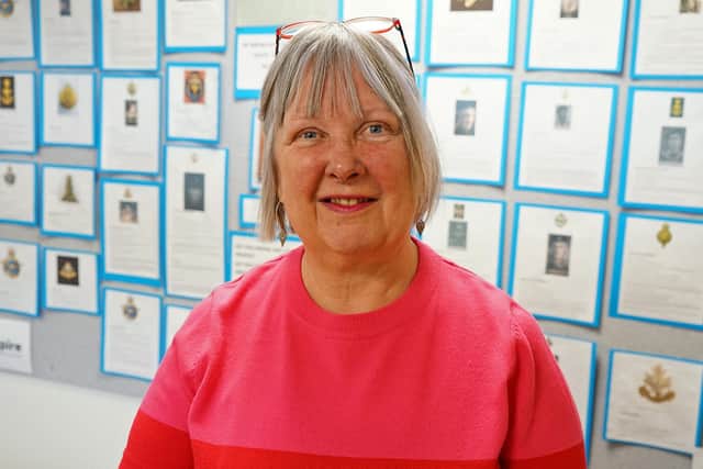 Heritage volunteer Barbara Berry, who has researched the 57 servicemen from Mansfield Woodhouse who died during the Second World War.