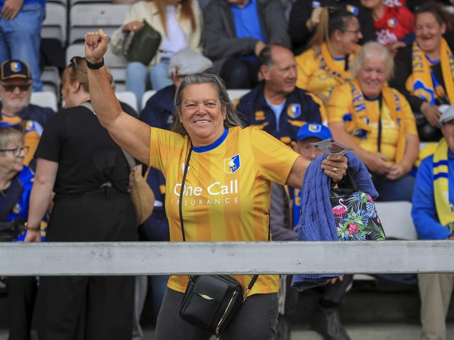 Nathan Moriah-Welsh scored eight minutes from time to rescue a point for Mansfield Town.