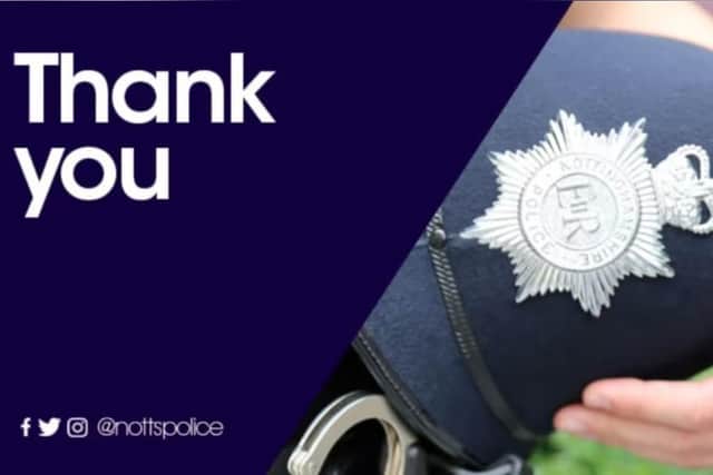 Nottinghamshire Police have thanked the public for the vital role they play in helping to locate vulnerable missing people.