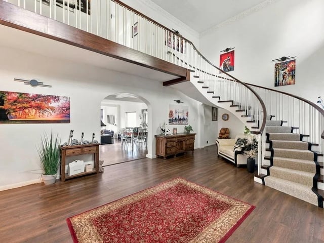The galleried landing is a fine place to stand and enjoy the view.