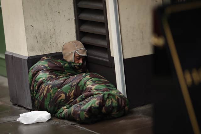 The number of rough sleepers in Mansfield has fallen significantly in the last year. Photo: Dan Kitwood/Getty Images