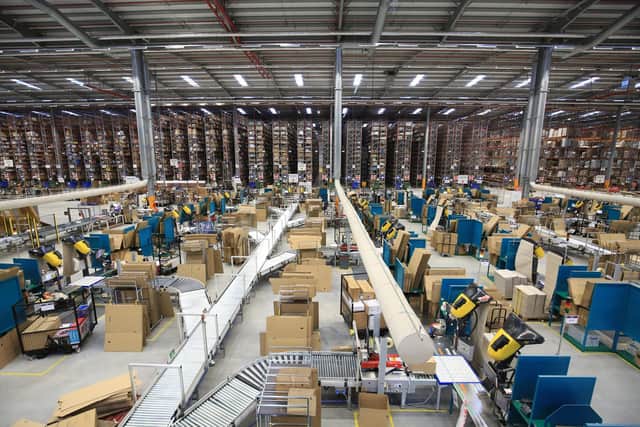 Amazon is due to open a fulfilment centre in Sutton, creating more than 1, 000 jobs. Stock picture of the company's Doncaster base