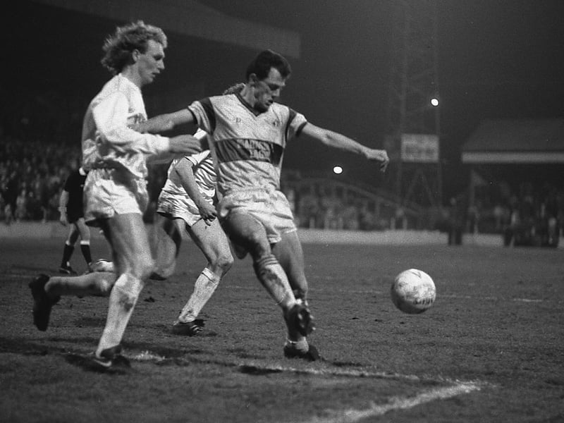 1988 Stags v Walsall - Steve Charles in action.