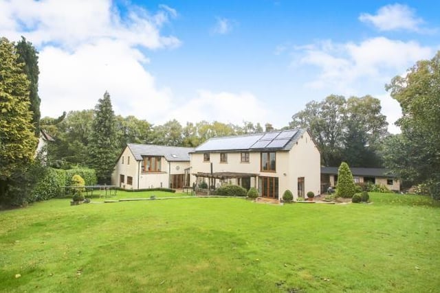 This five bedroom house comes with an annexe, two stables with tack room, large mature grounds. It is being marketed by Bridgfords, 01663 227937.