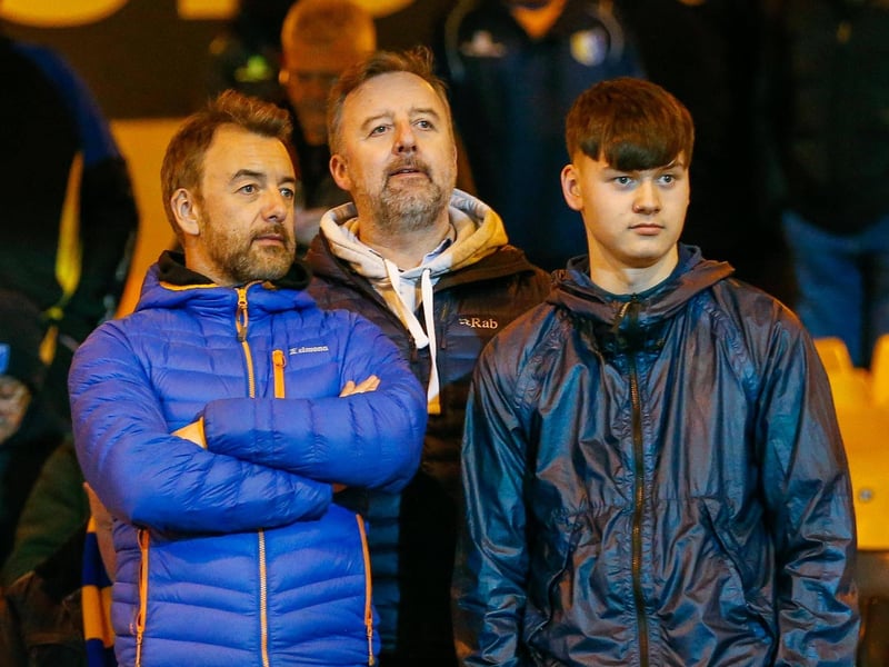 Mansfield Town fans ahead of the 3-1 defeat at Port Vale.