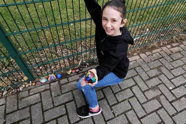 Charli Buck at the start of the Covid Cobra snake (Picture Donna Buck)