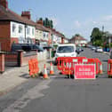 Warwick Drive in Mansfield has been closed after a sinkhole opened up in the road.