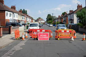 Warwick Drive in Mansfield has been closed after a sinkhole opened up in the road.