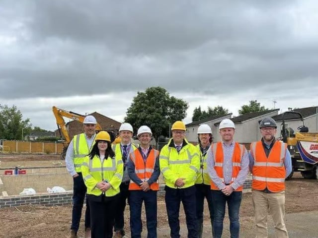 The £7.7m project to build new homes, new shops, and a community orchard is set to be completed this October.