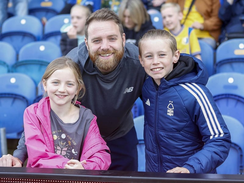 Mansfield Town fans ahead of the win over Barrow.