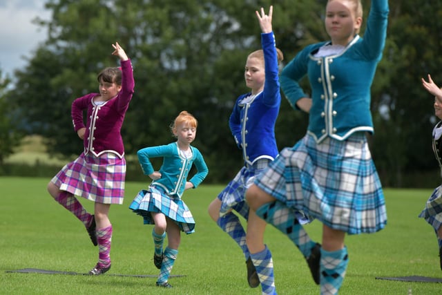 Dancers from Jenkins School of Highland Dancing.