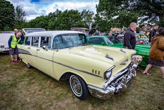 If there had been a prize for the most beautiful car on display, this amazing, yellow 1957 Chevrolet Bel Air must have gone very close to winning it. The US car was an icon of its time until production ceased in 1975.