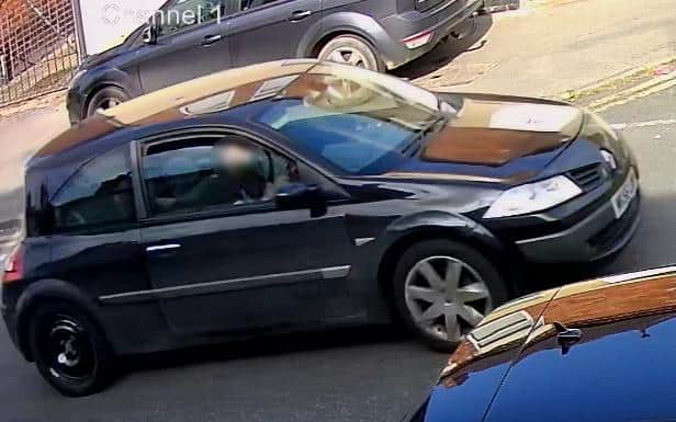 Officers are particularly keen to trace this black Renault Megane spotted in the area at the time
