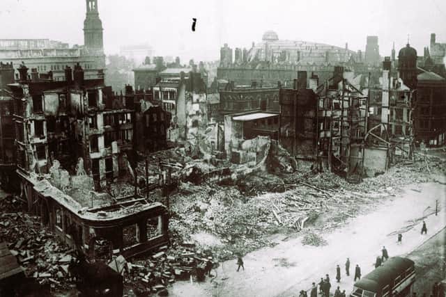Nottinghamshire Fire & Rescue Service are looking for the family and friends of firefighters who died and were seriously injured during the 'Christmas Blitz' which took place in Manchester in 1940. Image shared by Nottinghamshire Fire and Rescue Service. (2X0PKEM)