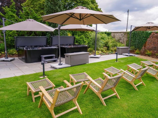 Relax in the grounds of the completely transformated Cuckney House on the Welbeck Estate.