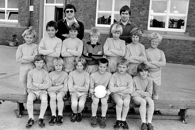 Sutton's Priestsic Road Primary School's football team from 40 years ago