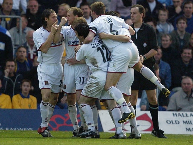 Martin Smith makes it 3-0 to Northampton on the night and 3-2 on aggregate.