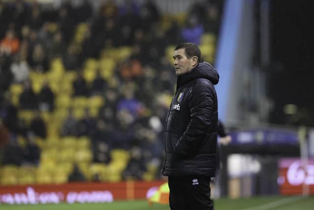 Nigel Clough during the Sky Bet League 1 match against Peterborough Utd FC at the One Call Stadium, 10 Feb 2026, Photo credit Chris & Jeanette Holloway / The Bigger Picture.media