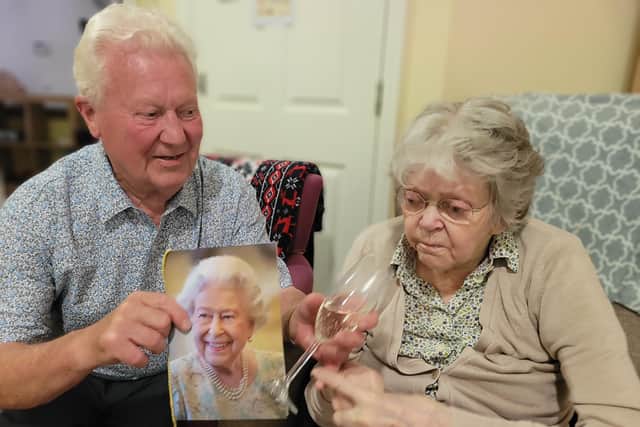 Jim and Christine Adams celebrate their diamond day.
