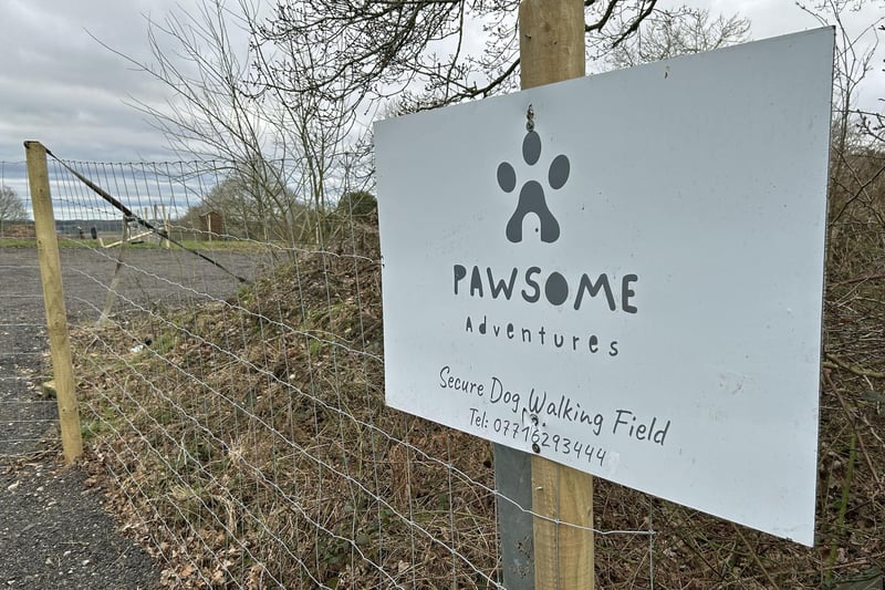 The site is a secure and safe space for dogs and their owners.