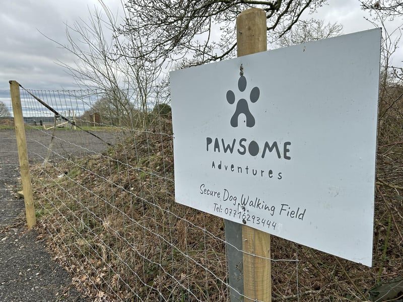 The site is a secure and safe space for dogs and their owners.