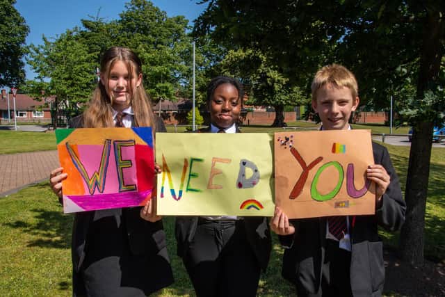 Children are raising money for King's Mill Hospital