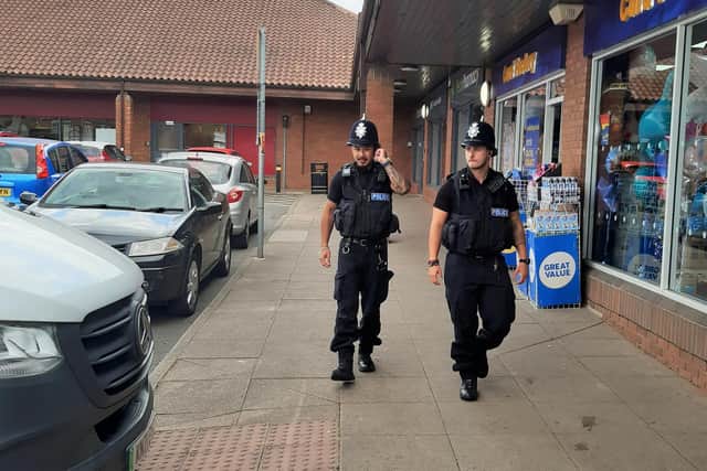 Police on patrol in Kimberley as part of Operation Platter. Picture: Nottinghamshire Police