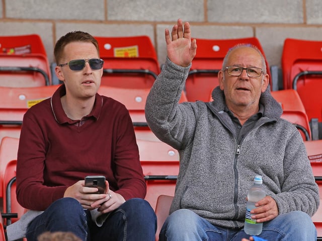Mansfield slipped to a 1-0 defeat at Exeter on 31st August 2019 as these fans watched on.