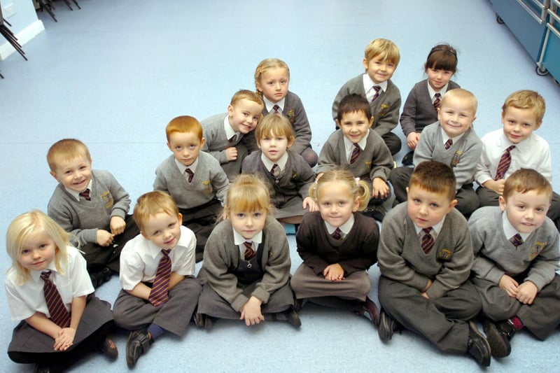 The reception class at St Teresa's RC Primary School. Is there a pupil that you recognise?