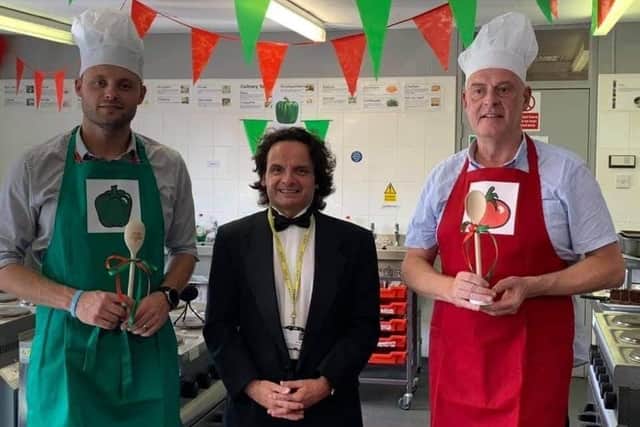Ben Bradley, MP for Mansfield and leader of Nottinghamshire County Council, Simon Martin, Vice Principal at ATTFE College and Lee Anderson, MP for Ashfield