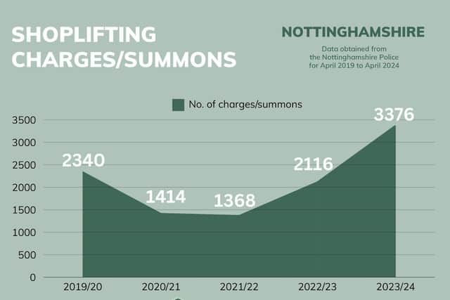 Shoplifting charges/summons