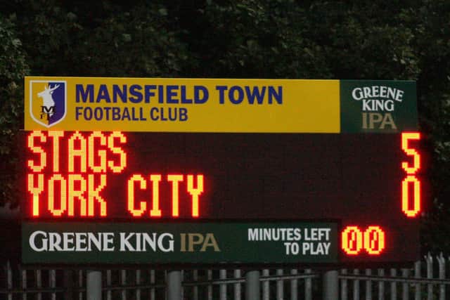 A history of Stags scoreboards - early 2010s
