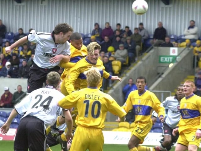 Brian O'Callaghan heads the winner for Barnsley.