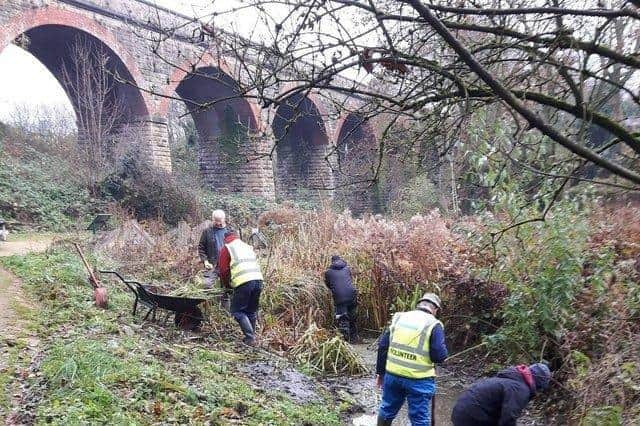 Wildlife volunteers working in the area close to where the houses are planned