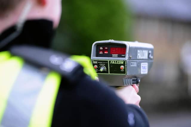 Police carried out speed checks in Mansfield Woodhouse.