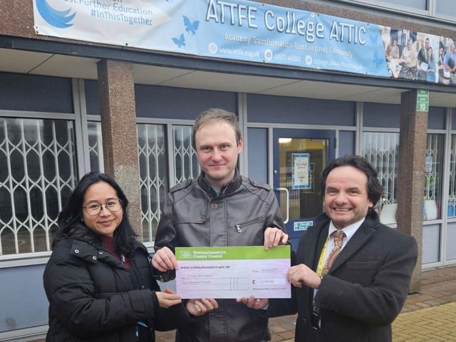 Nottinghamshire County Council Councillor Joseph Rich (Centre) gave a generous £1000 donation to the initiative to fund 10 stop the bleed kits across Ashfield.
